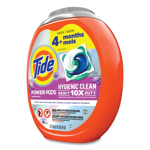 Hygienic Clean Heavy 10x Duty Power Pods, Fresh Meadow Scent, 76 Oz Tub, 45 Pods, 4/carton - Image 3