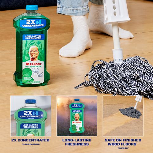 Multipurpose Cleaning Solution With Febreze, Meadows And Rain, 64 Oz Bottle, 4/carton - Image 3