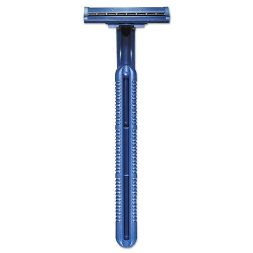 Goodnews Regular Disposable Razor, 2 Blades, Navy Blue, 10/pack, 10 Pack/carton - Image 2