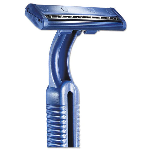Goodnews Regular Disposable Razor, 2 Blades, Navy Blue, 10/pack, 10 Pack/carton - Image 3