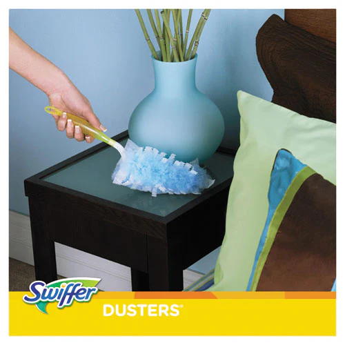 Dusters Starter Kit, Dust Lock Fiber, 6" Handle, Blue/yellow - Image 3