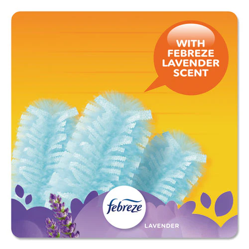 Refill Dusters, Dustlock Fiber, Light Blue, Lavender Vanilla Scent,10/box,4 Boxes/carton - Image 3