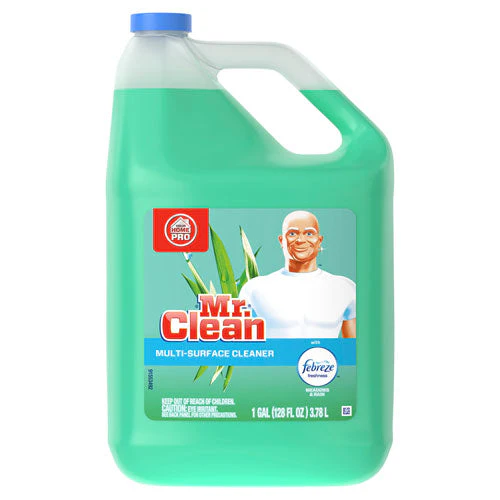 Multipurpose Cleaning Solution With Febreze, 128 Oz Bottle, Meadows And Rain Scent - Image 1