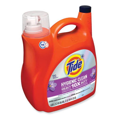 Hygienic Clean Heavy 10x Duty Liquid Laundry Detergent, Spring Meadow, 154 Oz Bottle, 4/carton - Image 2