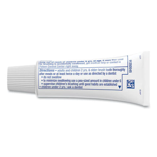 Toothpaste, Personal Size, 0.85oz Tube, 240/carton - Image 3