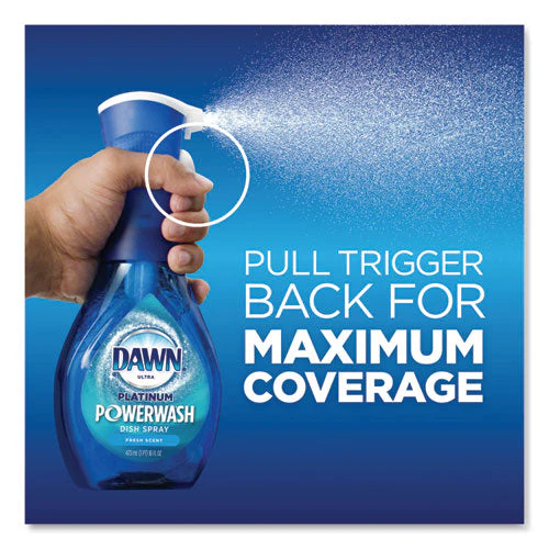 Platinum Powerwash Dish Spray, Fresh, 16 Oz Spray Bottle, 2/pack, 3 Packs/carton - Image 3