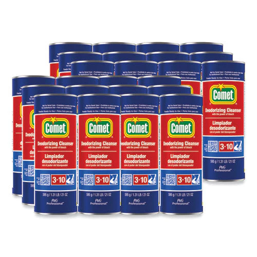 Deodorizing Cleanser With Bleach, Powder, 21 Oz Canister, 24/carton - Image 1