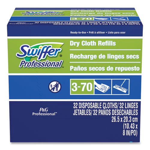 Dry Refill Cloths, 10.63 X 8, White, 32/box - Image 1