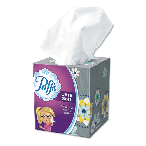 Ultra Soft Facial Tissue, 2-ply, White, 56 Sheets/box, 4 Boxes/pack - Image 3