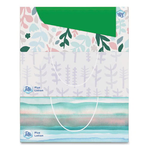 Plus Lotion Facial Tissue, 2-ply, White, 124/box, 3 Box/pack, 8 Packs/carton - Image 2