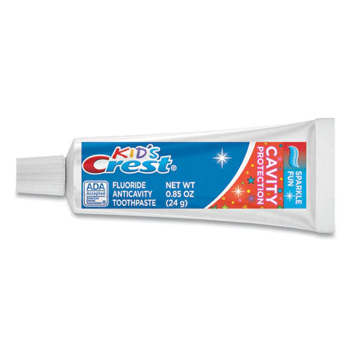 Kids' Sparkle Toothpaste, Blue, Bubblegum Flavor, 0.85 Oz Tube, 72/carton - Image 1