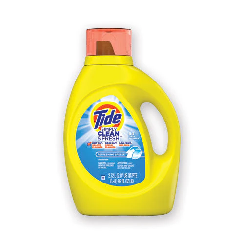 Simply Clean And Fresh Laundry Detergent, Refreshing Breeze, 64 Loads, 92 Oz Bottle, 4/carton - Image 1
