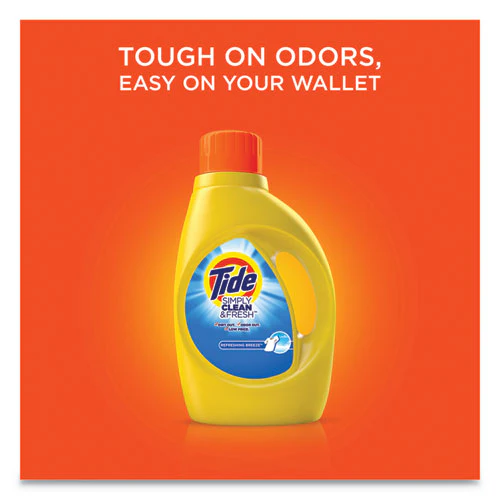 Simply Clean And Fresh Laundry Detergent, Refreshing Breeze, 64 Loads, 92 Oz Bottle, 4/carton - Image 3