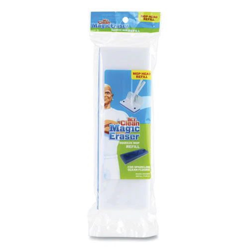 Magic Eraser Squeeze Mop Refill, Foam, 9.9 X 3.4 X 1.6, White/blue - Image 1