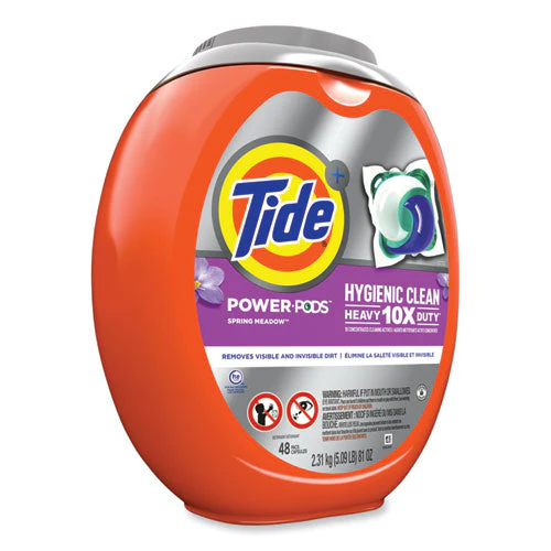 Hygienic Clean Heavy 10x Duty Power Pods, Spring Meadow Scent, 81 Oz Tub, 48 Pods/tub, 4 Tubs/carton - Image 3