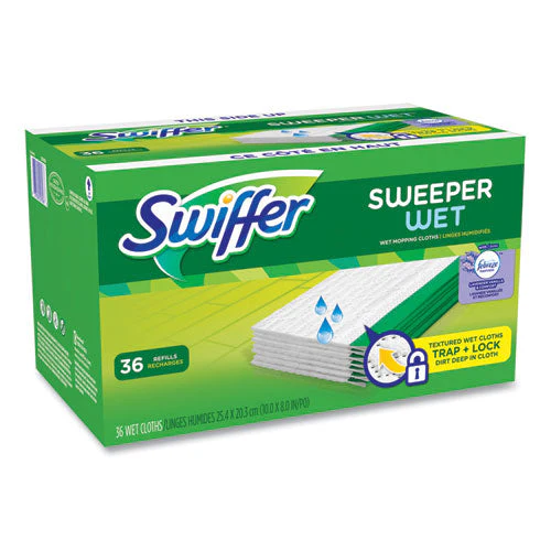 Wet Refill Cloths, 10 X 8, Lavender Vanilla And Comfort, White, 36/carton - Image 3
