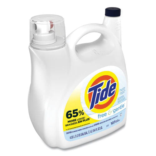 Free And Gentle Liquid Laundry Detergent, 107 Loads, 154 Oz Pump Bottle - Image 2