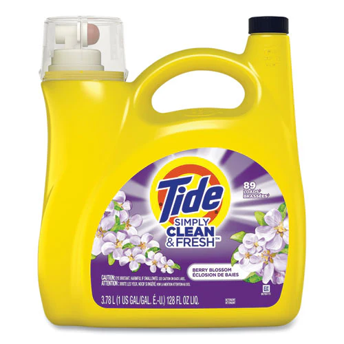 Simply Clean And Fresh Laundry Detergent, Berry Blossom, 89 Loads, 128 Oz Pump Bottle - Image 1