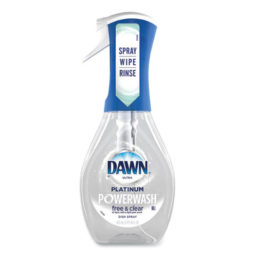 Platinum Powerwash Dish Spray, Free & Clear, Unscented, 16 Oz Spray Bottle - Image 1