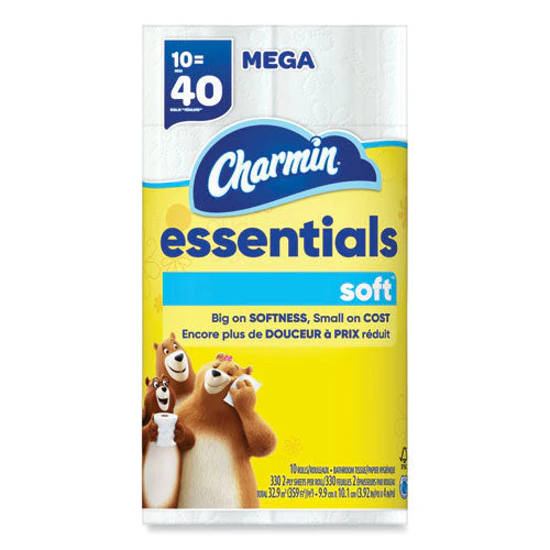 Essentials Soft Bathroom Tissue, Septic Safe, 2-ply, White, 352 Sheets/roll, 30 Rolls/carton - Image 1