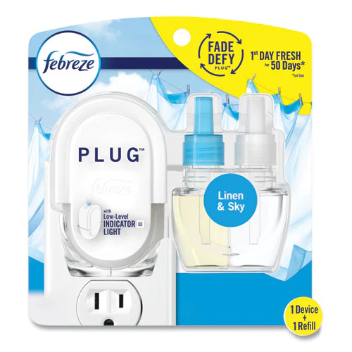 Plug Air Freshener Warmer Start Kit, 6.54 X 2.99 X 5.98, Clear/white, 4/carton - Image 3