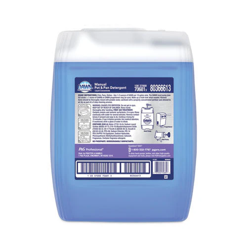 Manual Pot/pan Dish Detergent, Original Scent, Five Gallon Cube - Image 3