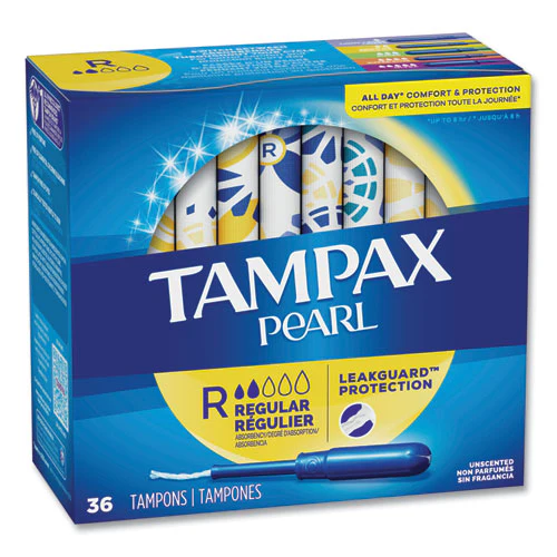 Pearl Tampons, Regular, 36/box, 12 Box/carton - Image 1
