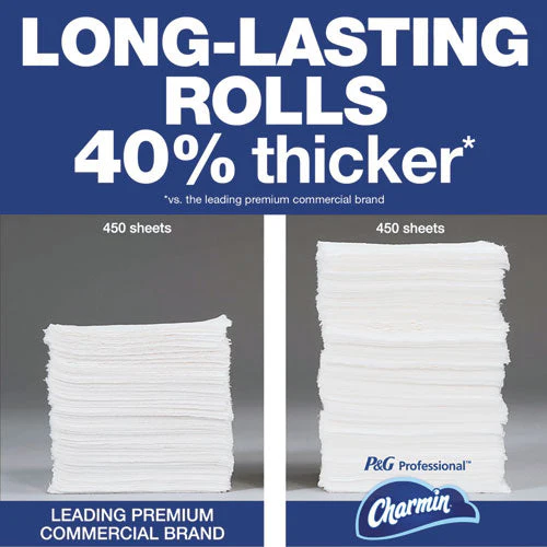 Commercial Bathroom Tissue, Septic Safe, Individually Wrapped, 2-ply, White, 450 Sheets/roll, 75 Rolls/carton - Image 2