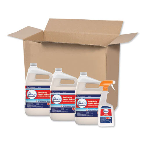 Professional Sanitizing Fabric Refresher, Light Scent, 1 Gal Bottle, Ready To Use, 3/carton - Image 1