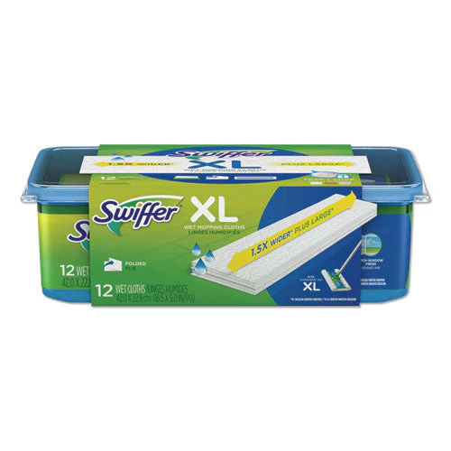 Max/xl Wet Refill Cloths, 16.5 X 9, White, 12/tub, 6 Tubs/carton - Image 1