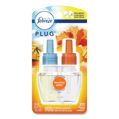 Plug Air Freshener Refills, Hawaiian Aloha, 0.87 Oz Refill, 2/pack - Image 1