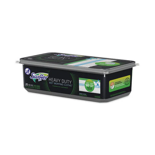 Heavy-duty Wet Refill Cloths, 10 X 8, Open Window Fresh, 20/tub, 6 Tubs/carton - Image 2