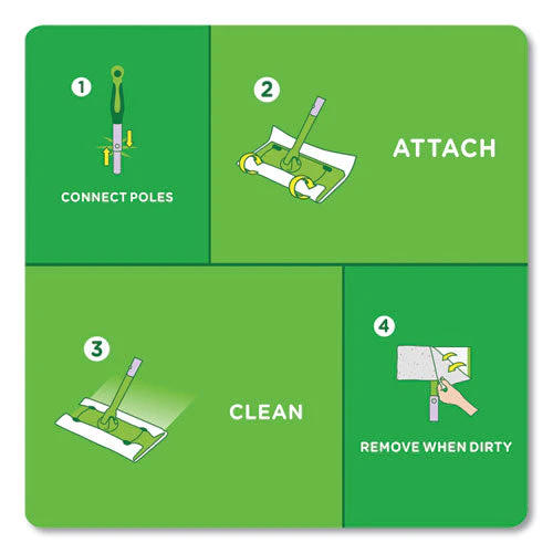 Heavy-duty Dry Refill Cloths, White, 11 X 8.5, 32/pack - Image 2