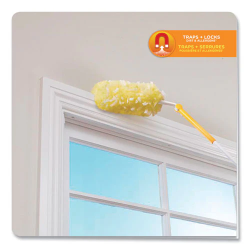 Heavy Duty Dusters Starter Kit, Handle Extends To 3 Ft, 1 Handle With 12 Duster Refills - Image 3