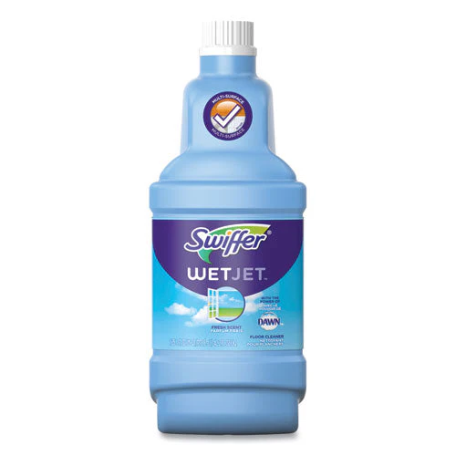 Wetjet System Cleaning-solution Refill, Fresh Scent, 1.25 L Bottle, 4/carton - Image 1