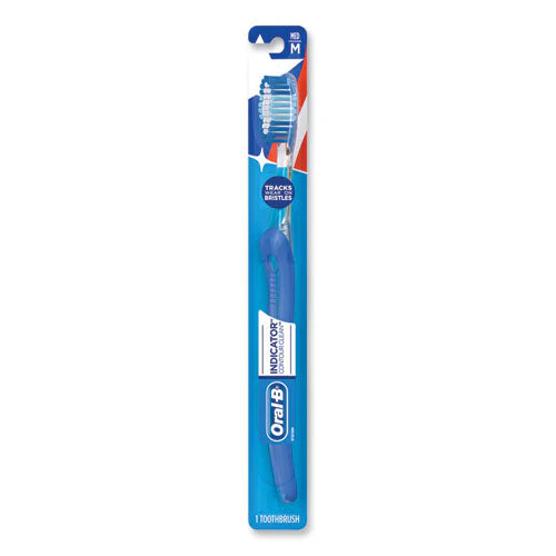 Indicator Contour Clean Soft Toothbrush, Blue - Image 1