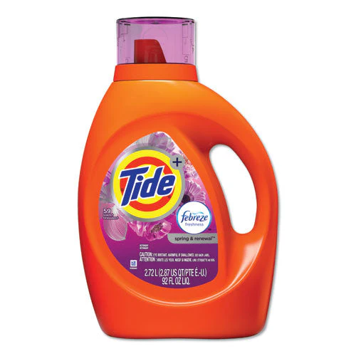 Plus Febreze Liquid Laundry Detergent, Spring And Renewal, 92 Oz Bottle - Image 1