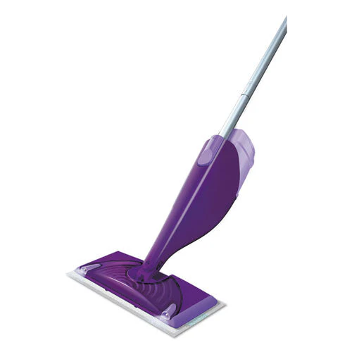 Wetjet Mop, 11 X 5 White Cloth Head, 46" Purple/silver Aluminum/plastic Handle, 2/carton - Image 2