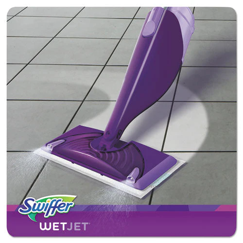 Wetjet Mop, 11 X 5 White Cloth Head, 46" Purple/silver Aluminum/plastic Handle - Image 3