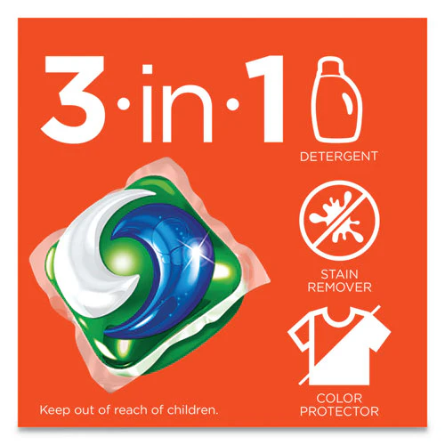 Pods, Laundry Detergent, Clean Breeze, 35/pack, 4 Pack/carton - Image 2