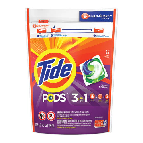 Pods, Laundry Detergent, Spring Meadow, 35/pack, 4 Packs/carton - Image 1
