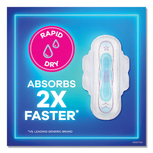 Ultra Thin Pads With Wings, Size 2, Long, Super Absorbent, 32/pack - Image 3