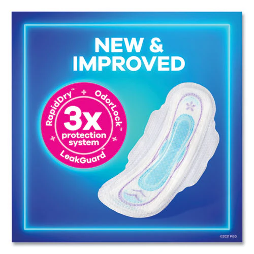 Ultra Thin Pads With Wings, Size 2, Long, Super Absorbent, 32/pack, 3 Packs/carton - Image 2