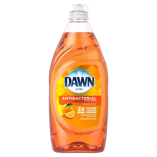 Ultra Antibacterial Dishwashing Liquid, Orange Scent, 28 Oz Bottle - Image 1