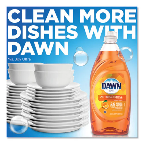 Ultra Antibacterial Dishwashing Liquid, Orange Scent, 28 Oz Bottle, 8/carton - Image 2