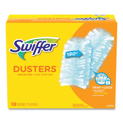 Dusters Refill, Fiber Bristle, Light Blue, 18/box - Image 1