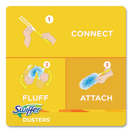 Dusters Refill, Dust Lock Fiber, Lavender Scent, Light Blue, 18/box - Image 2