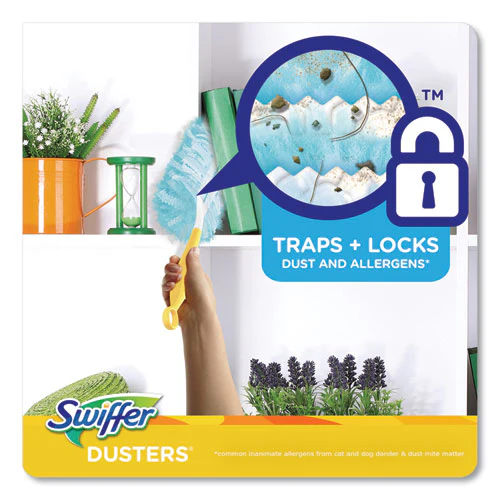 Dusters Refill, Dust Lock Fiber, Lavender Scent, Light Blue, 18/box - Image 3