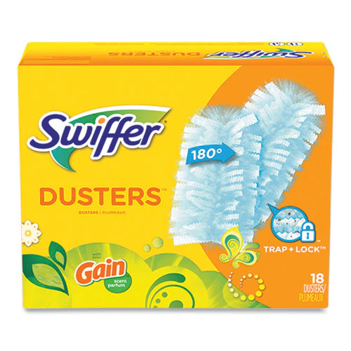 Dusters Refill, Dust Lock Fiber, Blue, Gain Original Scent, 18/pack - Image 2