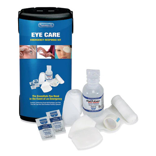 First Responder Eye Care First Aid Kit, Plastic Case - Image 1